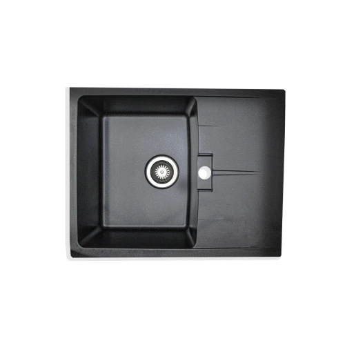 Chiuveta de bucatarie Elefant Premium Zirkon Negru metalic, 620 x500 mm