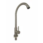 Baterie bucatarie apa rece MIXXUS MONO-01.SUS din otel inoxidabil, Monocomanda, Racorduri incluse