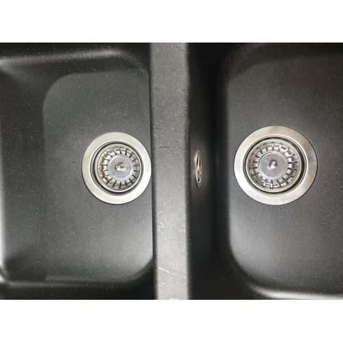 Chiuveta de bucătărie Elefant Premium Equatoria, Negru metalic , 785x490 mm