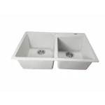 Chiuveta de bucătărie Elefant Premium Harmony , Alb, 775x495/420 mm