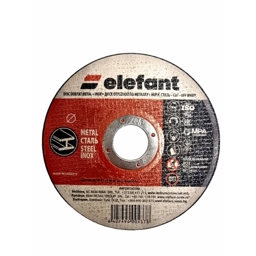 disc abraziv pentru metalinox ELEFANT 115*1,6*22,23