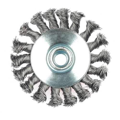 Perie de sarma conica cu noduri ROTOR 100mm M14