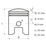 SET PISTON MS170, Elefant