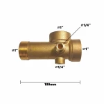 Teu de lagatura din alama cu 5 cai 10cm 300g, Elefant