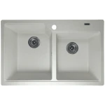 Chiuveta de bucătărie Elefant Premium Harmony , Alb, 775x495/420 mm