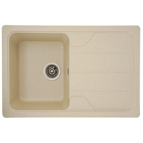 Chiuvetă din compozit de granit pentru bucătărie ELEFANT PREMIUM 7850 VERONA Nisip 775 x 495 mm