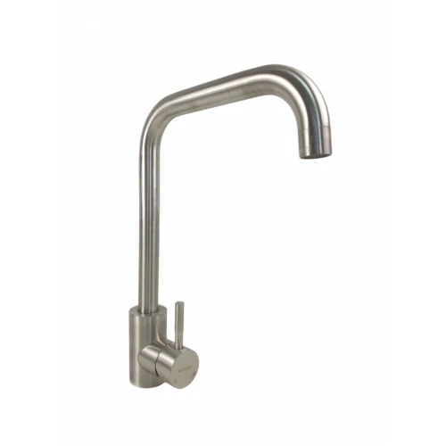 Baterie bucatarie MIXXUS SUS-011-G din otel inoxidabil, Monocomanda, Racorduri incluse