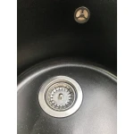 Chiuveta de bucătărie Elefant Premium Lira, Negru metalic , 496x767 mm