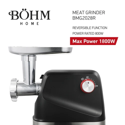 Masina de tocat carne electrica BÖHM BMG2028R, 1,8 Kg/min, 800-1800 W