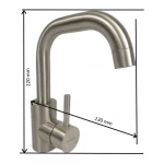 MIXXUS SUS-001-G baterie lavoar din otel inoxidabil