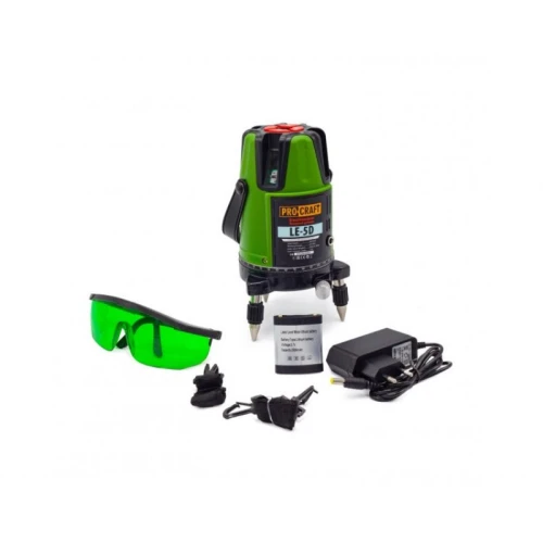 Nivela laser PROCRAFT LE-5D , 3.7 V / 2200 mAh