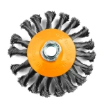 Perie de sarma conica cu noduri ROTOR 115mm M14