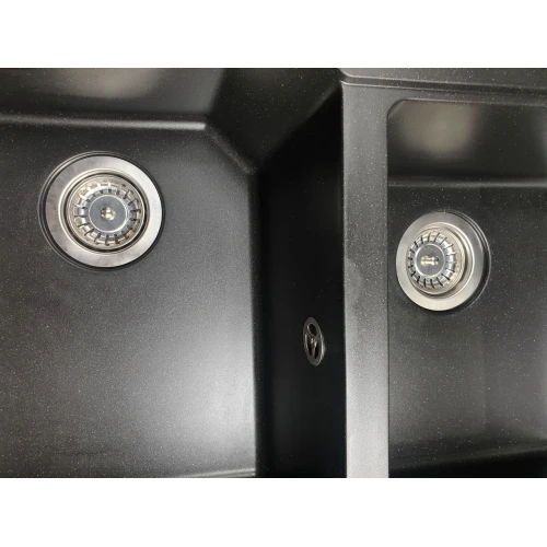 Chiuveta de bucătărie Elefant Premium Harmony , Negru metalic , 775x495/420 mm