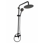 Coloana de dus MIXXUS SUS-003-J BLACK 20 cm baterie si para, monocomanda, furtun flexibil