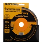 Disc diamantat pentru ceramica ultra subtire ROTOR 180*25,4