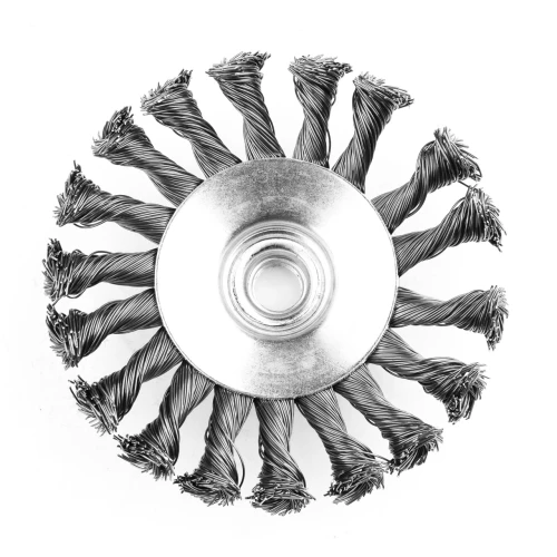 Perie de sarma conica cu noduri ROTOR 115mm M14