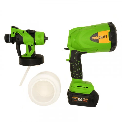 Pistol de vopsit cu acumulator 800W PROCRAFT PSE20 FARA ACUMULATOR SI FARA INCARCATOR 