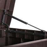 TM-SBW43H TOUGH MASTER 430L Storage Box Wooden style, coffee, hinges