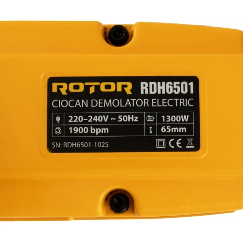Ciocan demolator ROTOR RDH6501, 1300 W, Cu perii