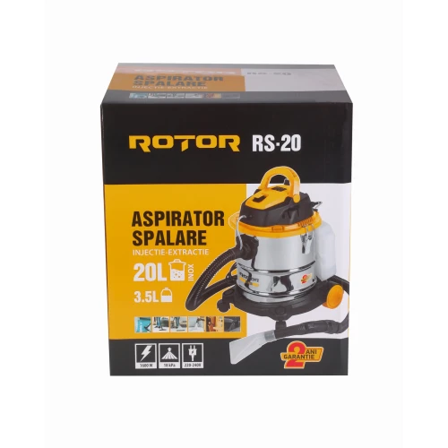 Aspirator spalare injectie-extractie 20 L, 1200 W, 18 kPa ROTOR RS-20