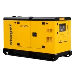 Stager YDY22S Generator insonorizat 22kVA, 87A, 1500rpm, monofazat, diesel