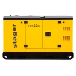 Stager YDY22S Generator insonorizat 22kVA, 87A, 1500rpm, monofazat, diesel