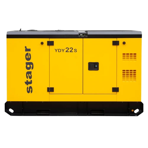 Stager YDY22S Generator insonorizat 22kVA, 87A, 1500rpm, monofazat, diesel