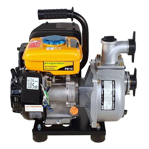 ProGARDEN PB15 motopompa 1.5"/40mm, benzina, apa curata, pornire la sfoara