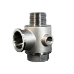 ProGARDEN Racord hidrofor cu supapa de sens,  5 cai, FE1"xFI1"xFI1"xFI1/4"xFI1/4", inox