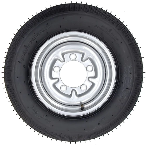 ProGARDEN Set roti complete 5.00-12, 5 prezoane, profil rutier, RIM3.00B