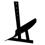 ProGARDEN PRO-PS1B-66 plug simplu cu un brazdar pentru motocultor, tija 66cm