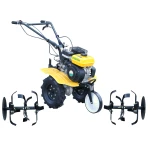 ProGARDEN Campo 703 motocultor 7CP, 2+1 trepte, roti 4.00-8, 2+1 freze, benzina, curele, transmisie aluminiu