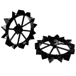 Progarden RM47 set 2 roti metalice 475x30x115mm, accesoriu motocultoare seria Campo U
