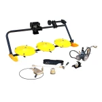ProGARDEN Cositoare frontala rotativa cu 3 discuri pentru minitractoare Campo T18 G2, G2.1