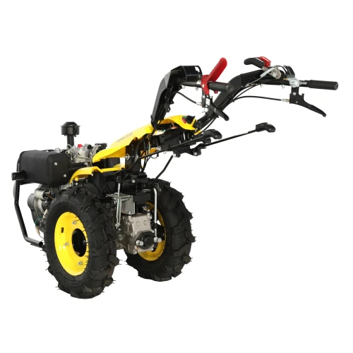ProGARDEN Campo U12E motocultor multifunctional 12CP, diesel, pornire electrica, 3+2 viteze, reductor + FT90 freza tractata 900mm