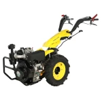 ProGARDEN Campo U12E motocultor multifunctional 12CP, diesel, pornire electrica, 3+2 viteze, reductor + BC120M bara cosire mobila 120cm