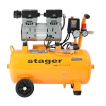 Stager Air 14DS24 compresor aer, 24L, 8bar, 135 L/min, monofazat, angrenare directa, silentios
