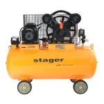 Stager Air 60C200 compresor aer, 200L, 10bar, 600L/min, trifazat, angrenare curea