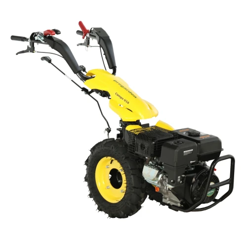 ProGARDEN Campo U16 motocultor multifunctional 14CP, benzina, EU V, pornire la sfoara, 3+2 viteze, reductor + BC120M bara cosire mobila 120cm