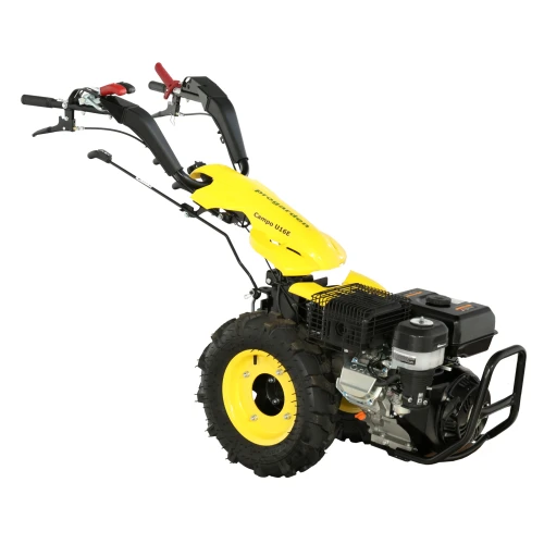 ProGARDEN Campo U16E motocultor multifunctional 14CP, benzina, EU V, pornire electrica, 3+2 viteze, reductor + BC120M bara cosire mobila 120cm