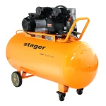 Stager Air 32C250 compresor aer, 250L, 10bar, 324L/min, monofazat, angrenare curea