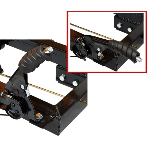 ProGARDEN Campo RM600C remorca 600kg motocultor, 1 osie, prindere bolt, roti profil agricol 6.00-12