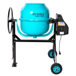 Betoniera Detoolz 160L, 1000W, cu roti si coroana de fonta