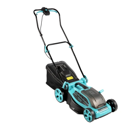 Masina de tuns gazon Detoolz, doua porturi 18V, latime de taiere 38cm, colector 36L