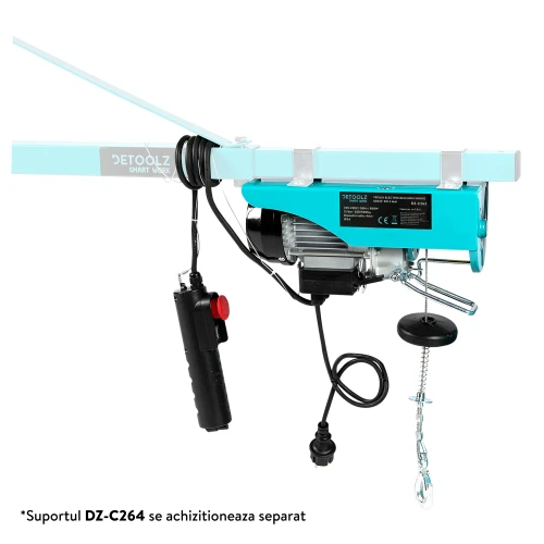 Troliu electric (macara) 500kg 800W fir 4mm