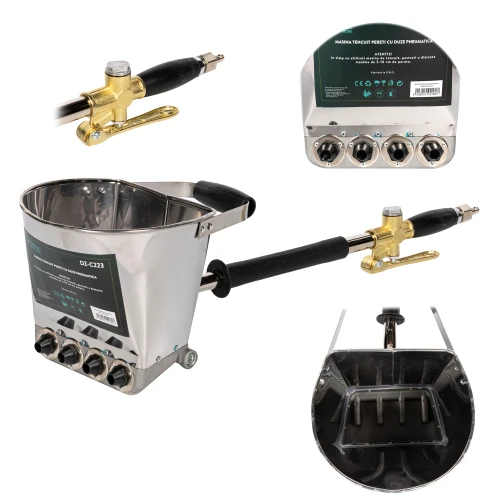 Masina pneumatica tencuit pereti cu duze