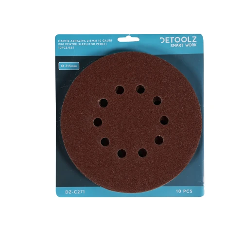 Set 10 hartie abraziva P80 10gauri 215mm