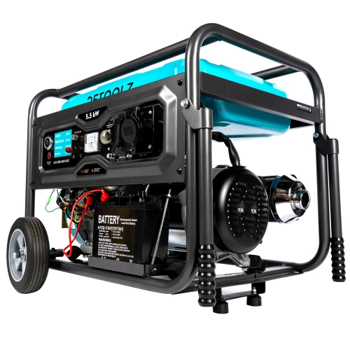 Generator Detoolz 5.5kW 2P230 B4T pornire electrica 25L cu roti G02
