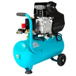 Compresor Detoolz 24L cu ulei, 1500 W, debit 160L/min, 8 bar, 2 prize de aer