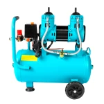 Compresor Detoolz 24L fara ulei, 1500 W, debit 154L/min, 8 bar, 2 prize de aer